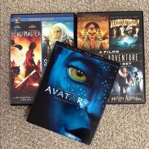 7x Fantasy Movies on DVD and Bluray